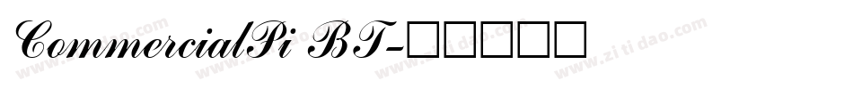 CommercialPi BT字体转换